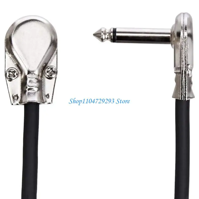 Y2GD 2Pcs/pack Guitar Patched Cable 6.35mm 1/4inch Plug Connector Line