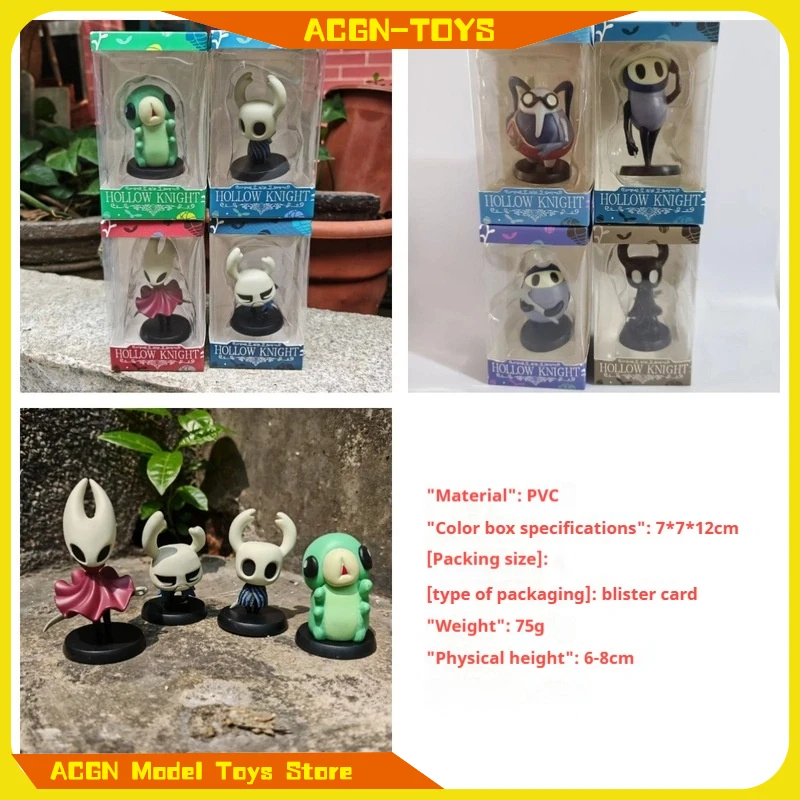 

6-8cm 8 types Hollow Knight Action Figure Toy cute Little Knight High Quality Figure Toy PVC Collect Gift Desktop GK toy Doll