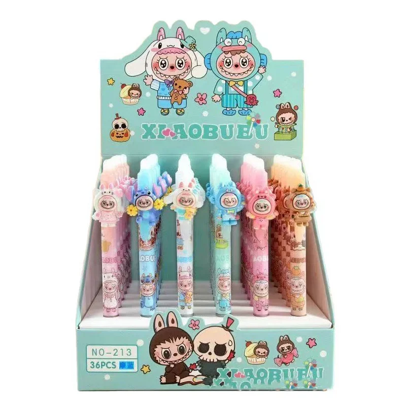 لطيف الكرتون قلم محايد اللون الإبداعية عالية الجمالية قيمة طالب استخدام خاص المواد البلاستيكية غير قابل للمسح مكتب التموين