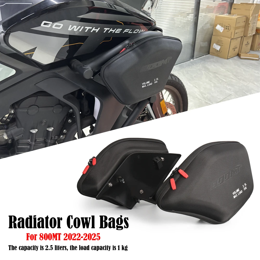 For CFMOTO 800MT For CF Moto 800 MT New Motorcycle Accessories Radiator Cowl Bag Side Fairing Tool Storage Bags MT 800 2022-2025
