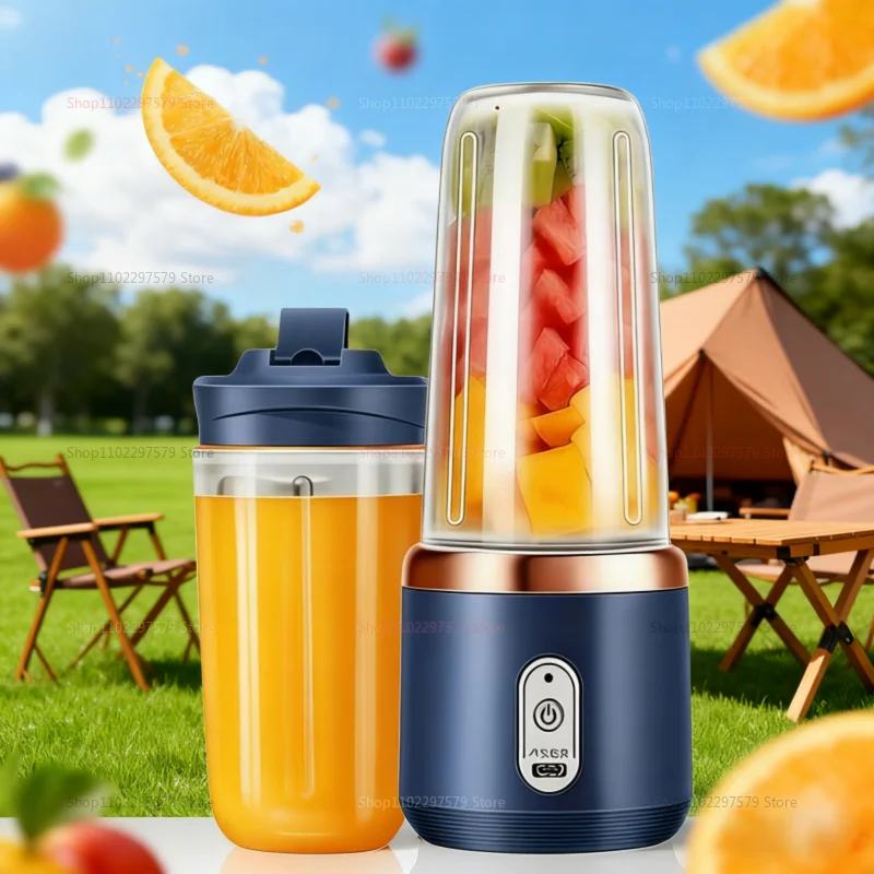 Mezcladores de frutas USB multifunción de doble taza, exprimidores eléctricos portátiles, licuadora, exprimidor de frutas, taza, exprimidor de batidos de alimentos