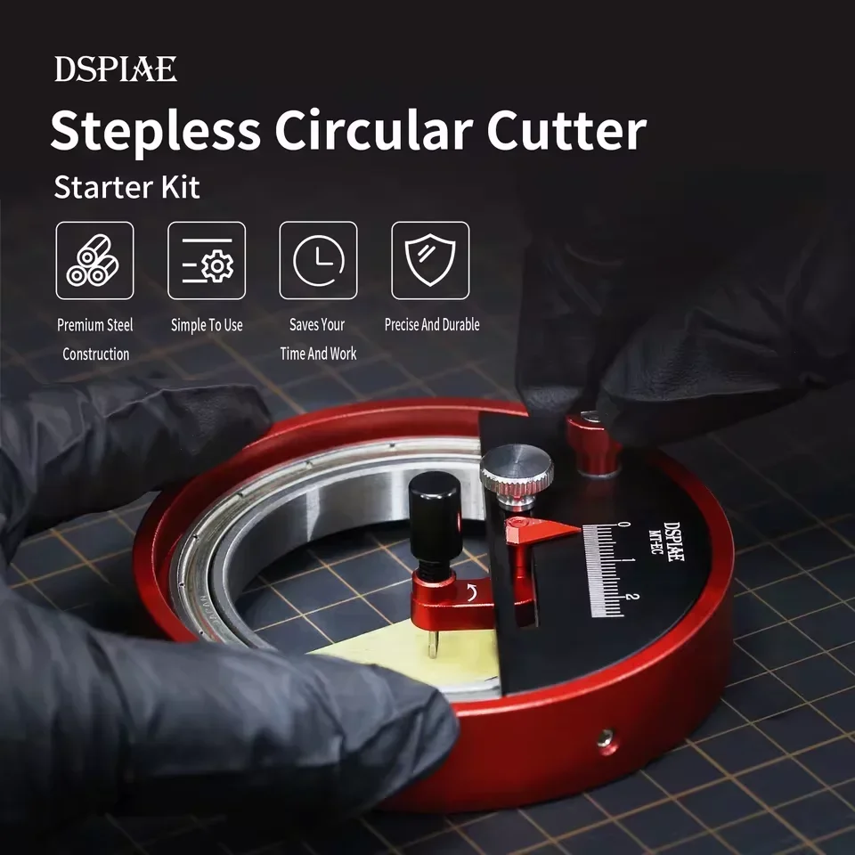 DSPIAE MT-EC Stepless Circular Cutter Starter Kit Adjustable Blade for Gundam Gunpla Model Assembly Cutting Dedicated Craft Tool