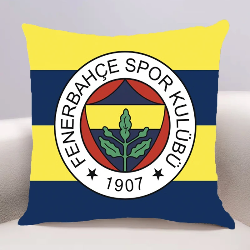 Fenerbahce Cushion Cover for Sofa Pillow Case Cover Seat Car Throw Pillowcase 45X45cm For Home Decorative 074