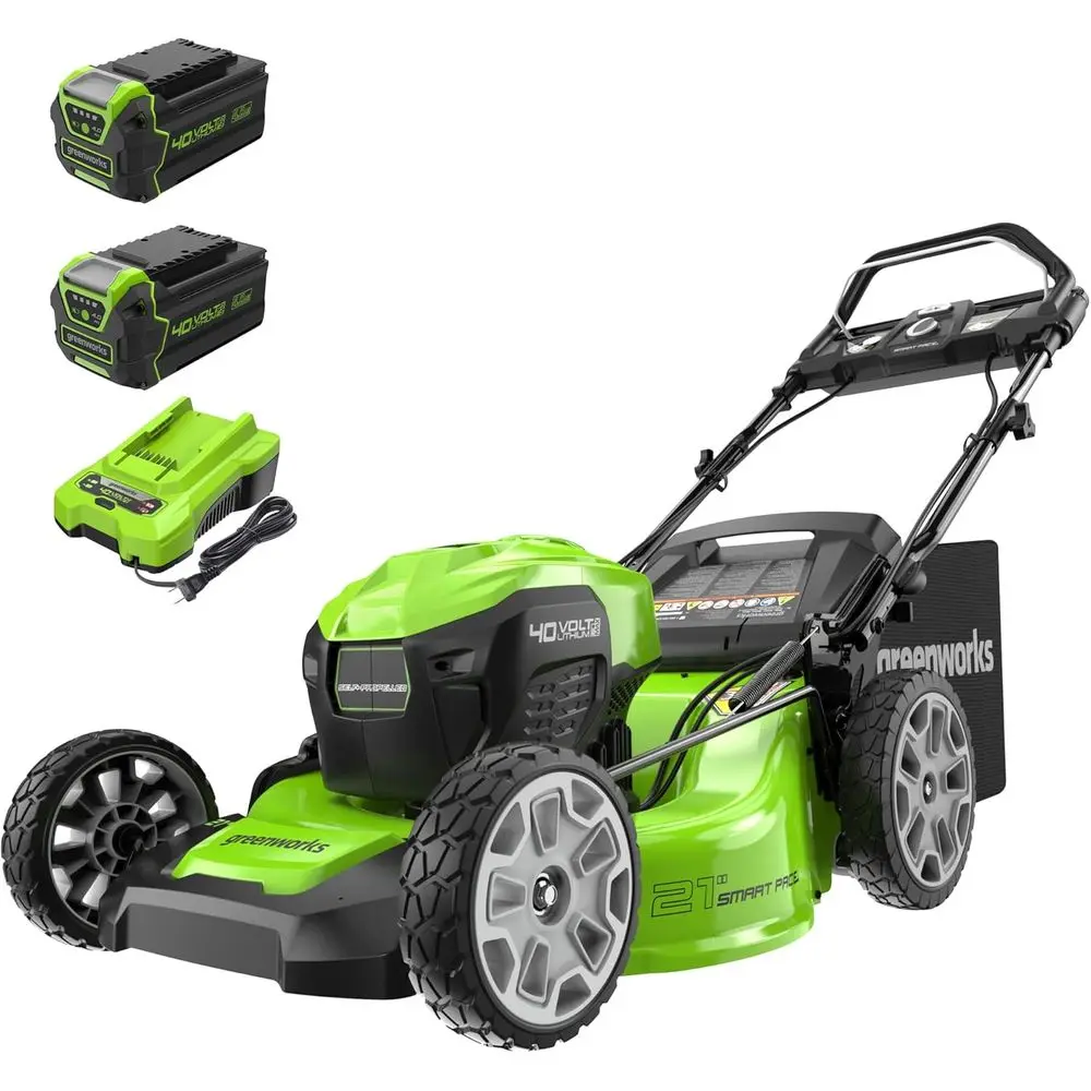 

40V 21 Smart-Paced Self-Propelled Lawn Mower with 75+ Tool Compatibility, 2x 4.0Ah Batteries & Charger