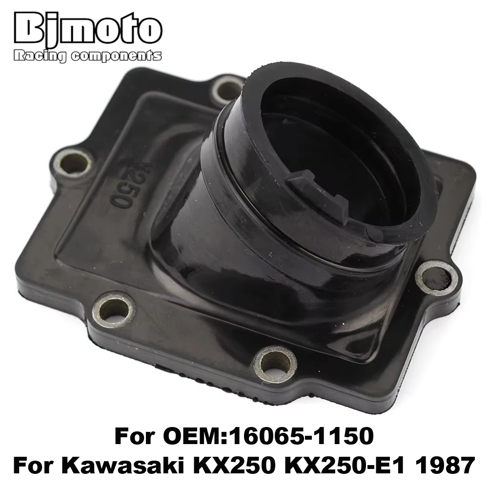 Motorcycle Carb Holder Intake Manifold Boots For Kawasaki KX250 KX 250 KX250-E1 1987 16065-1150