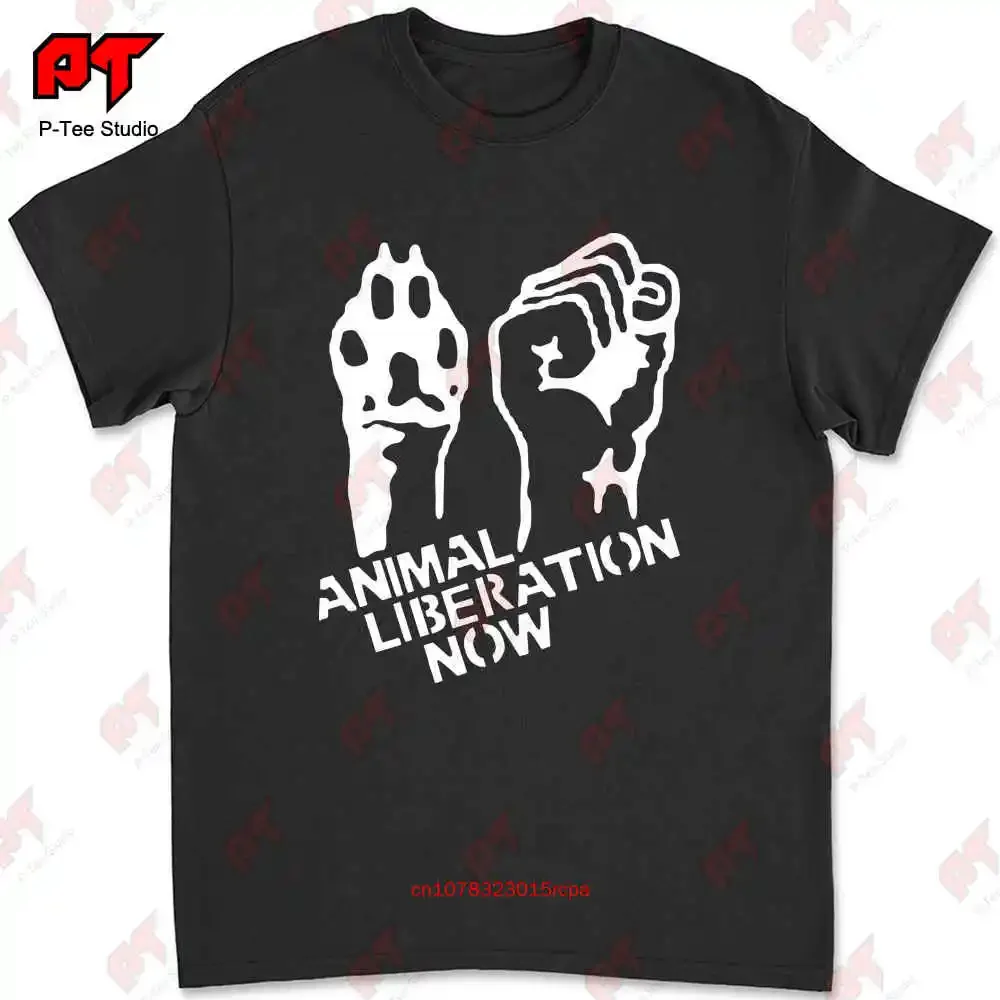 Animal Liberation Now Vegan Veggie Animal Rights Alf Protest T-shirt HT64