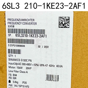 New In Box 6SL3210-1KE23-2AF1 Drive Inverter 6SL3 210-1KE23-2AF1