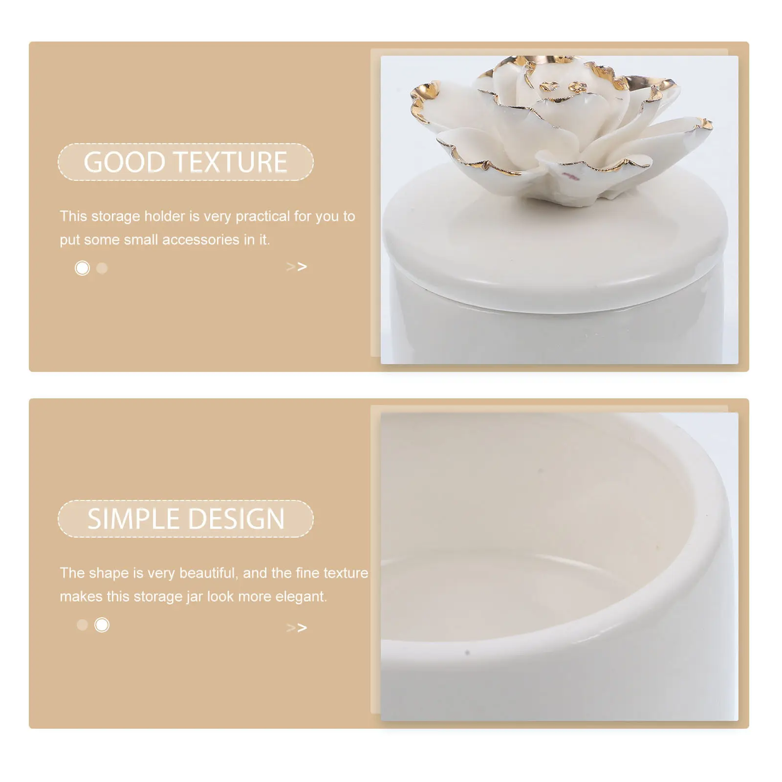 

Premium Ceramic Jewelry Storage Box Beautiful Flower Design for Bracelets Earrings Rings Trinket Keeper Home Decor Item