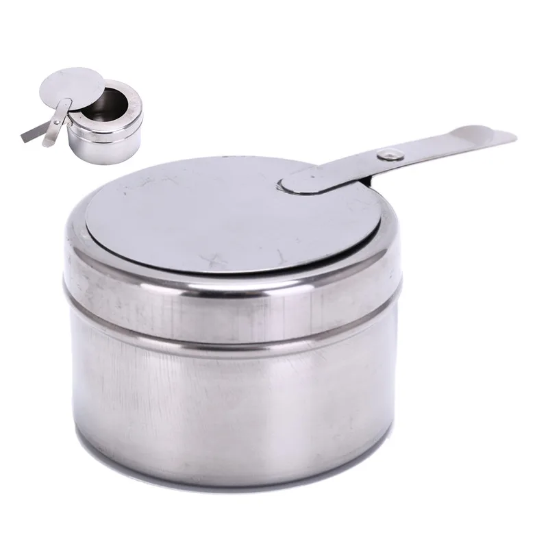 1Pc Stainless Steel Windproof Handle Alcohol Stove Fuel Emergency Survival Outdoor Tool With Adjustable Fire Power