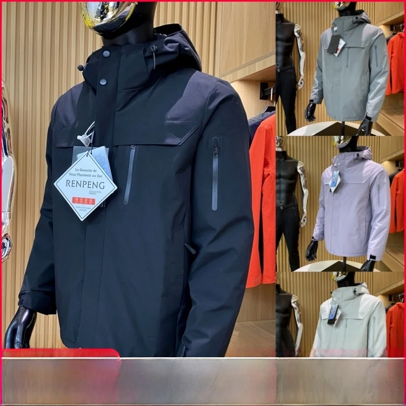 

Heavyweight Men's Outdoor Fce Jaet New Winter Self-Heating Windproof Waterproof Cotton Coat Hooded Stand Fit Youth Trend