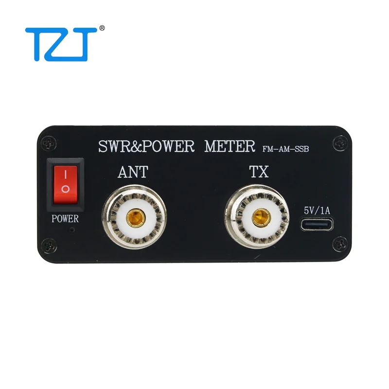 TZT 1.8MHz-54MHz CQV-SWR120 Colour LCD Display Digital SWR & Power Meter with Type-C Interface