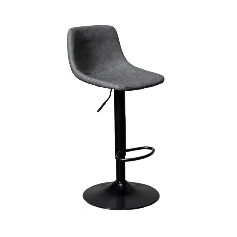 

Bar chair lift rotation modern simple backrest bar stool light luxury home fashion bar chair wrought iron high chair