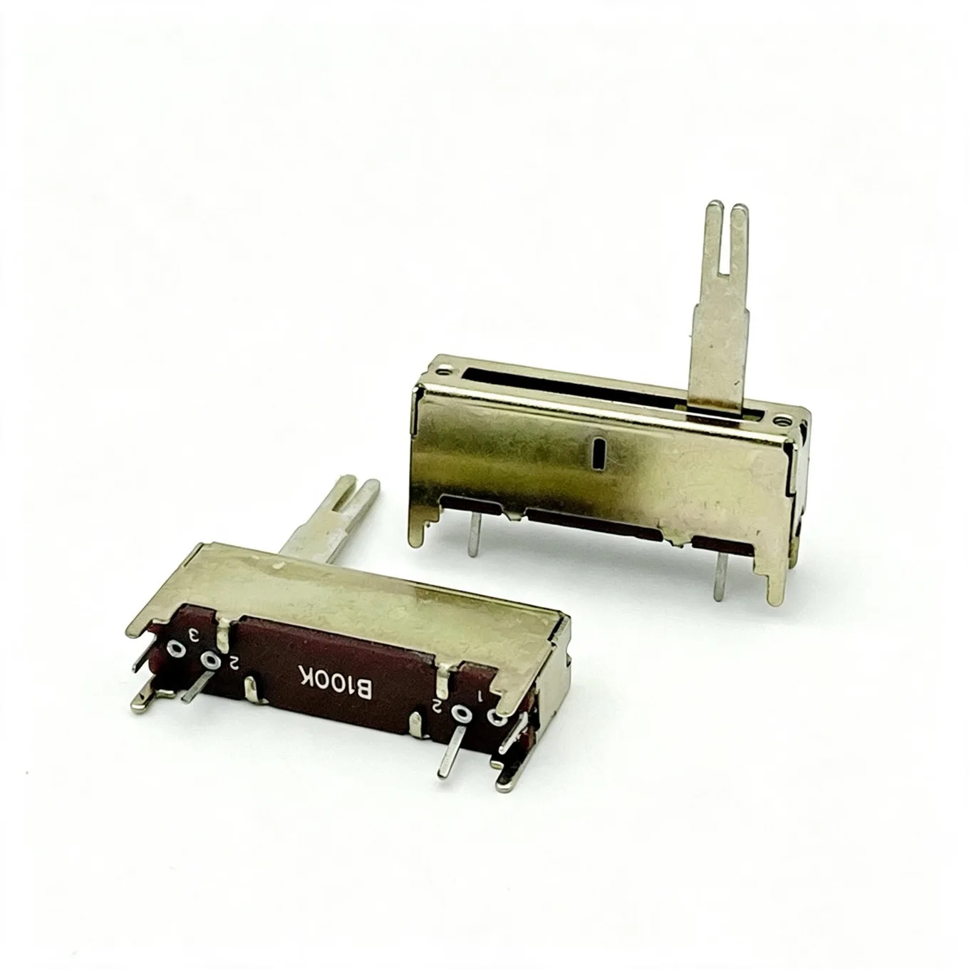 Original New 100% 35MM B100K Stroke 20MM 4Pin Single Direct Sliding Potentiometer Amplifier Mixing Console Pusher (SWITCH)