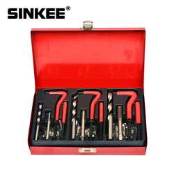 88 Piece Thread Repair Recoil Insert Kit Drill Tap Car Garage Tools M6 X 1 - M8 X 1.25 - M10 X 1.5 SK1040