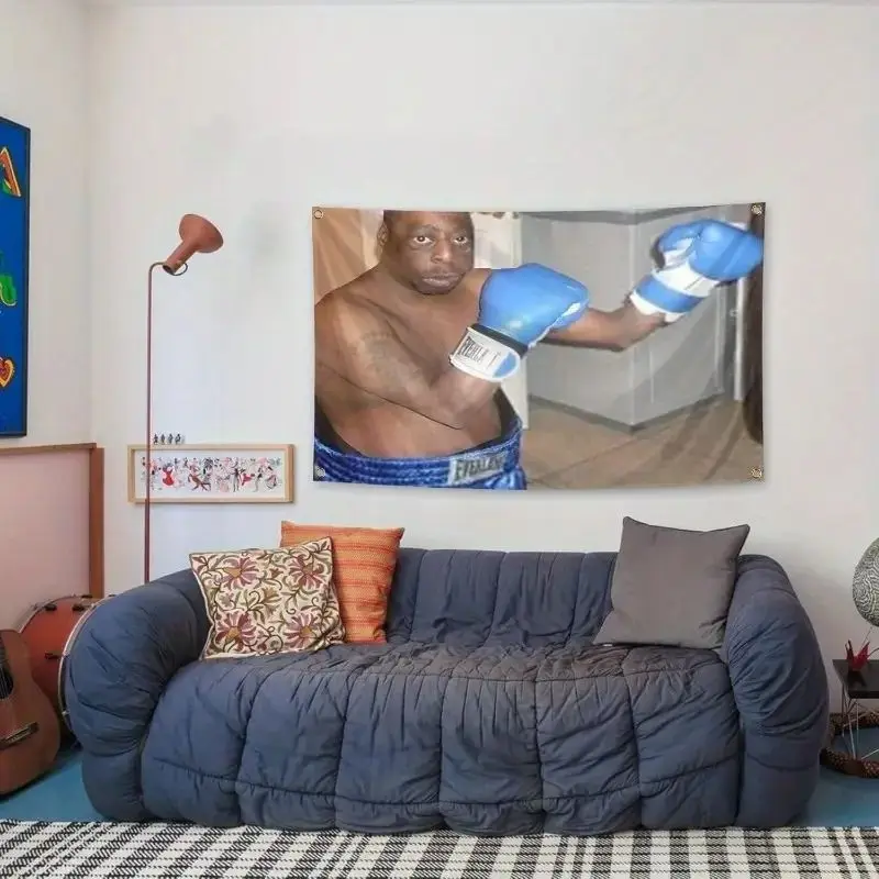 VIKAMA Internet Celebrity Funny Boxing Tapestry Background Hanging Cloth Male Fitness Fighting Gym Fun Room Decoration