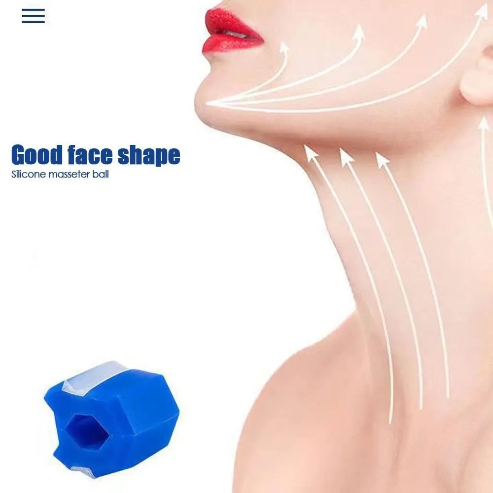 Silicone Jaw Exerciser Black Red Blue Food-grade Silica Jawzr Trainer Anti-aging Slimmin Face Tool Unisex