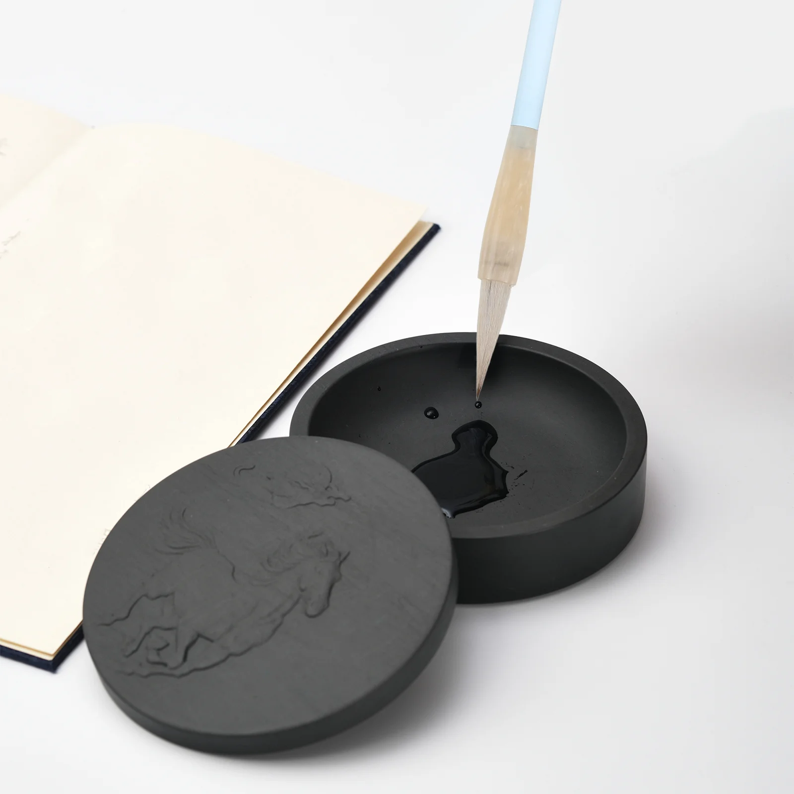 2 قطعة فرشاة الخط التقليدية الصينية فرشاة الرسم أقلام لينة شعيرات مرنة المحمولة أدوات الرسم للمبتدئين الحبر #5