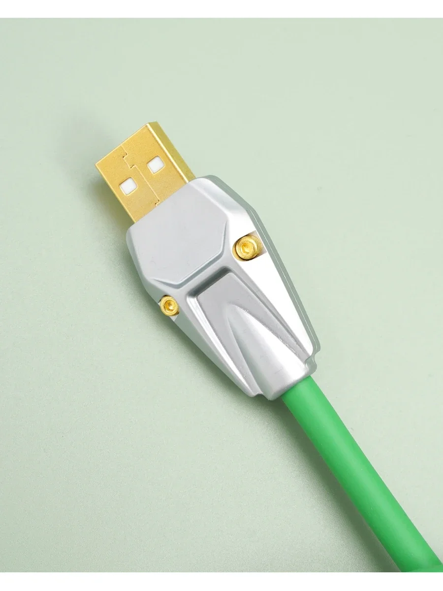 GeekCable Pole Shark 수제 맞춤형 컴퓨터 기계식 키보드 데이터 케이블 슈퍼 탄성 와이어 고무 아보카도