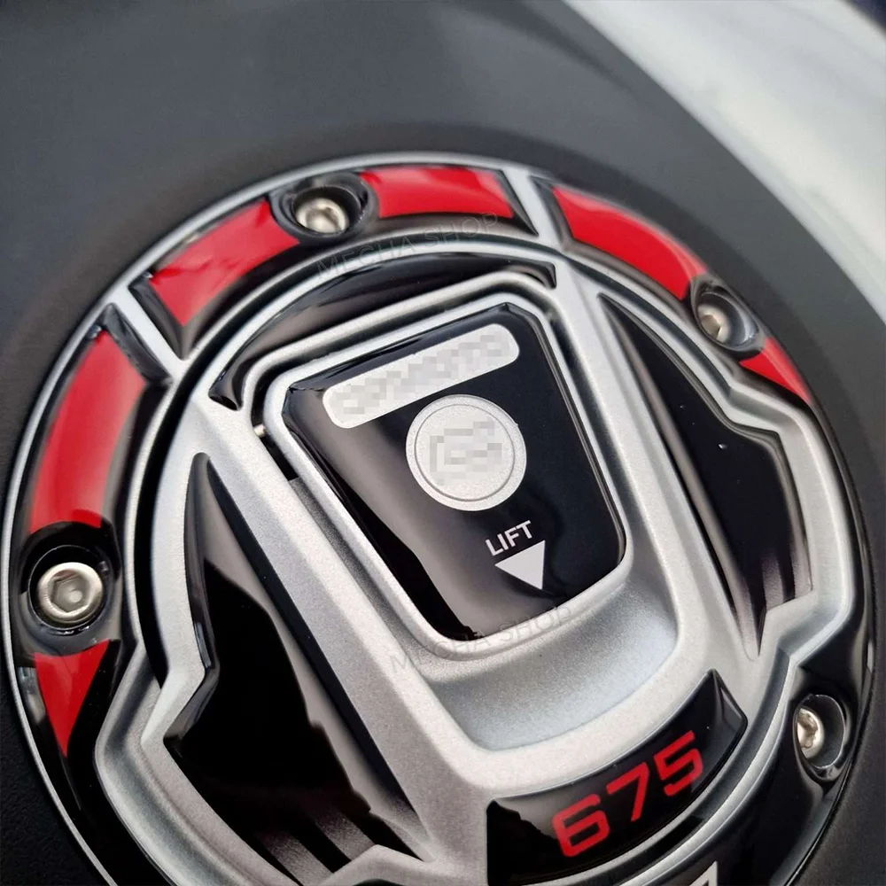 For CFMOTO 675SR-R 2025 2026 675SRR Accessories 675 SR-R Protector Motorcycle Fuel Tank Cap 3D Gel Sticker