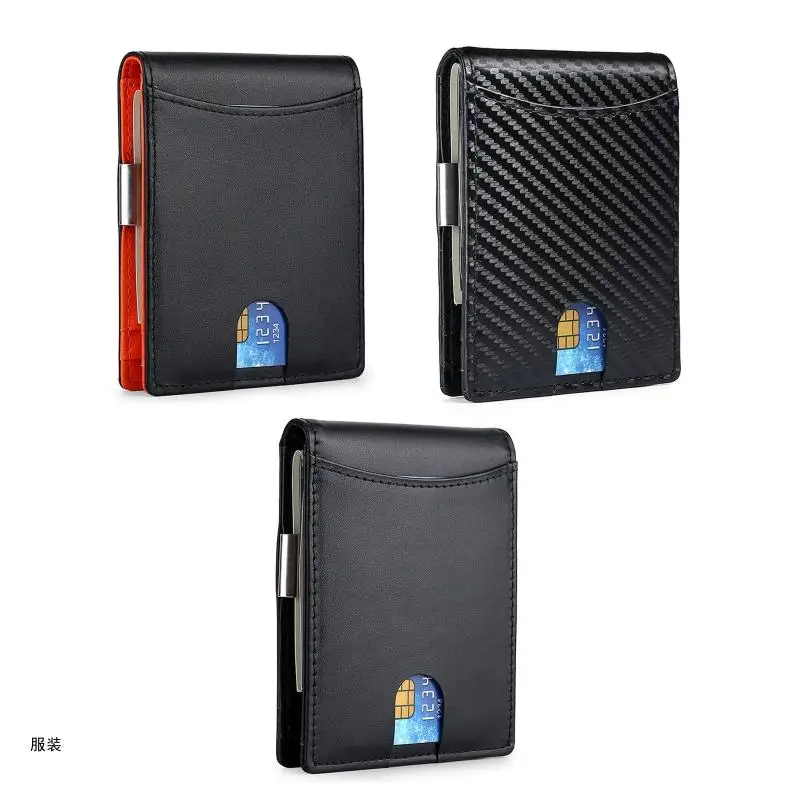 

D0UD Mens Wallet with Money Clip Inside RFID Blocking Thin Bifold Front Pocket