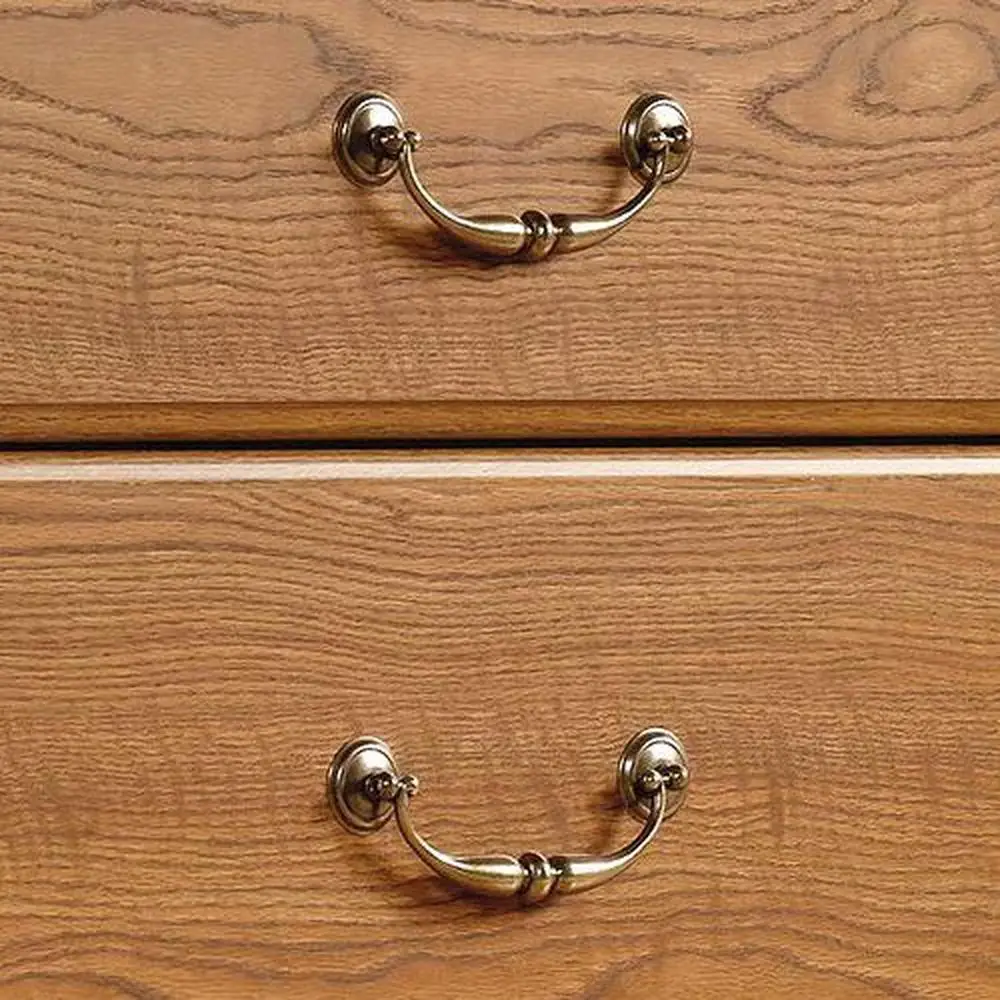 Oak Dresser Com Gavetas Profundas, Quarto Unidade De Armazenamento, T-Lock Assembly, Segurança Certificada