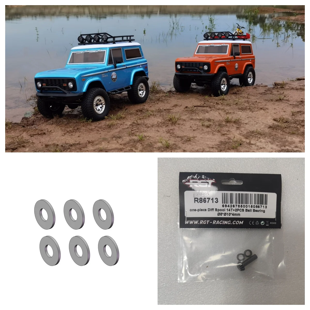 RGT Spare parts R86713 R86239 for 136100V3FD 136100PRO 1/10  RC Realistic Crawler 4WD Real Off-road Model Car