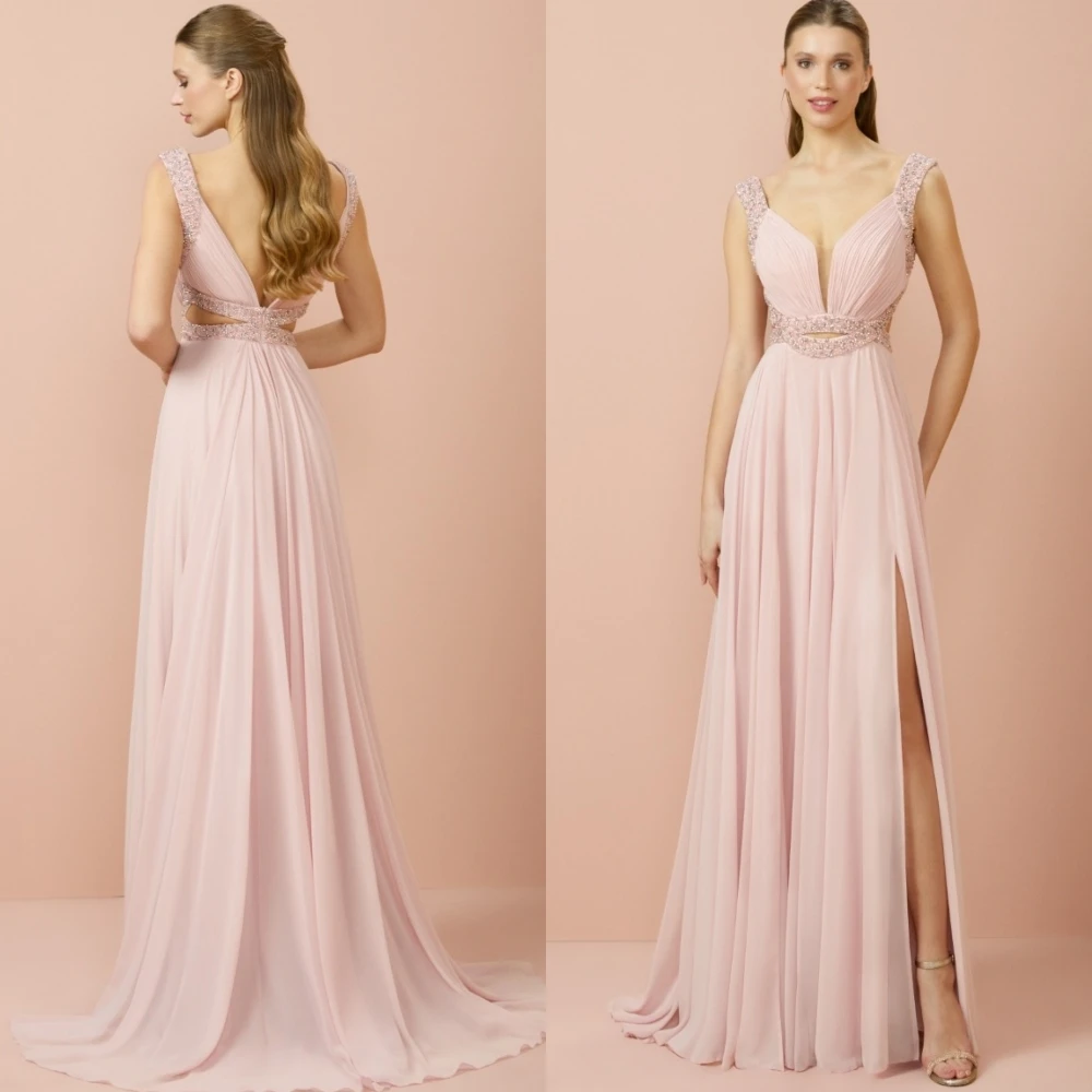 تخصيص الخامس الرقبة ألف خط أنيق كلاسيكي الحديث مساء اللباس جودة عالية مخصص فساتين المناسبات مزاجه فستان الحفلة الراقصة