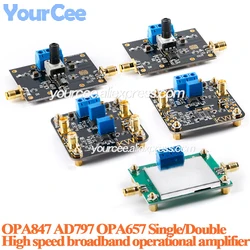 OPA847 High Speed Low Noise Op Amp Voltage Amplifier In-phase 3.9G Wideband Pulse Amplification Function Module AD797 OPA657