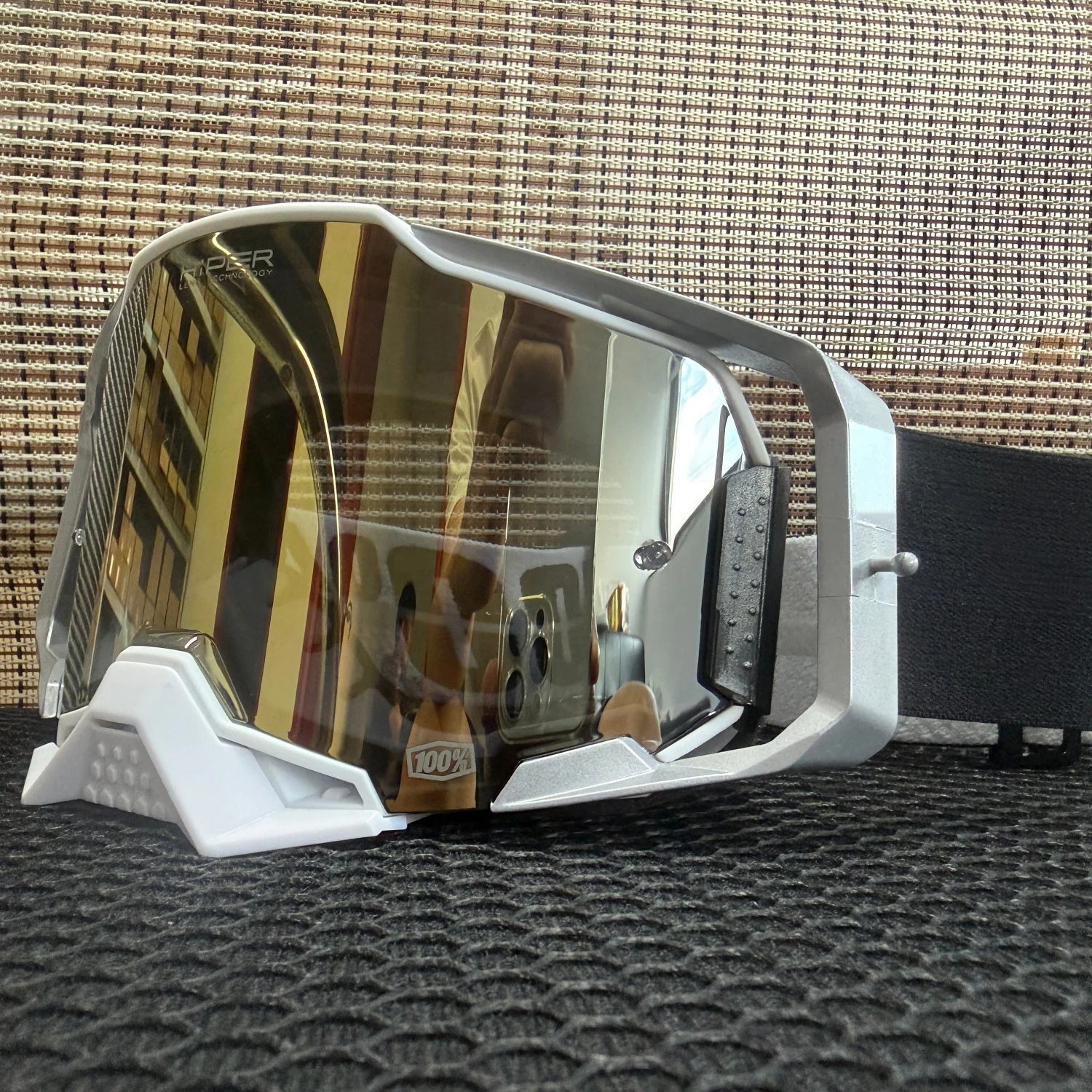 Professional MX ATV Off-Road Goggles Non-Slip Wind Dust Proof HD Vision Quick Release Helmet Compatible for Ski Riding Sports 5
