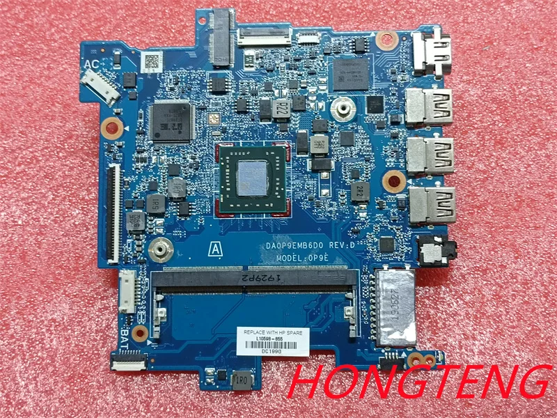 For HP Stream 14-DS A4-9120E CPU 64GB DA0P9EMB6D0 L62001-601 Laptop Motherboard 100% Perfect Work