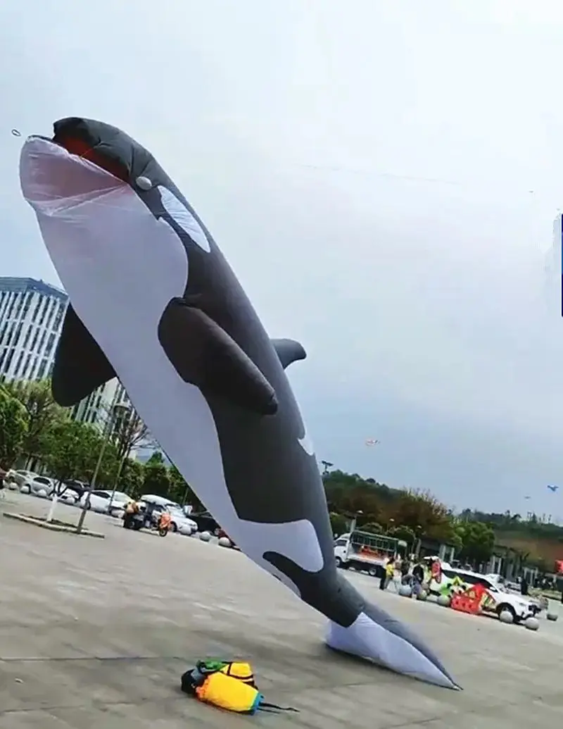 Shark ขนาดใหญ่ kites sting ray inflatable kite flying kites ของเล่นลม kites ขนาดใหญ่พิเศษ kite Camping ไฟฉาย cait สนุก