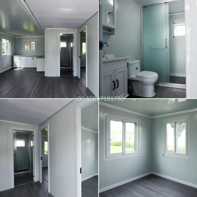 Modern Container House Luxury Prefabricated House Canadian Portable American Style Slope Shipping Container Houses Garden Room