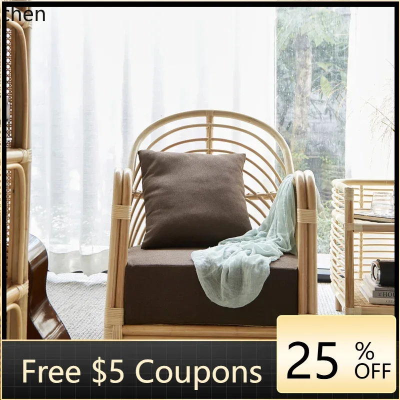 

SF single sofa chair B & B inn balcony real rattan chair living room courtyard rattan chair three-piece combination