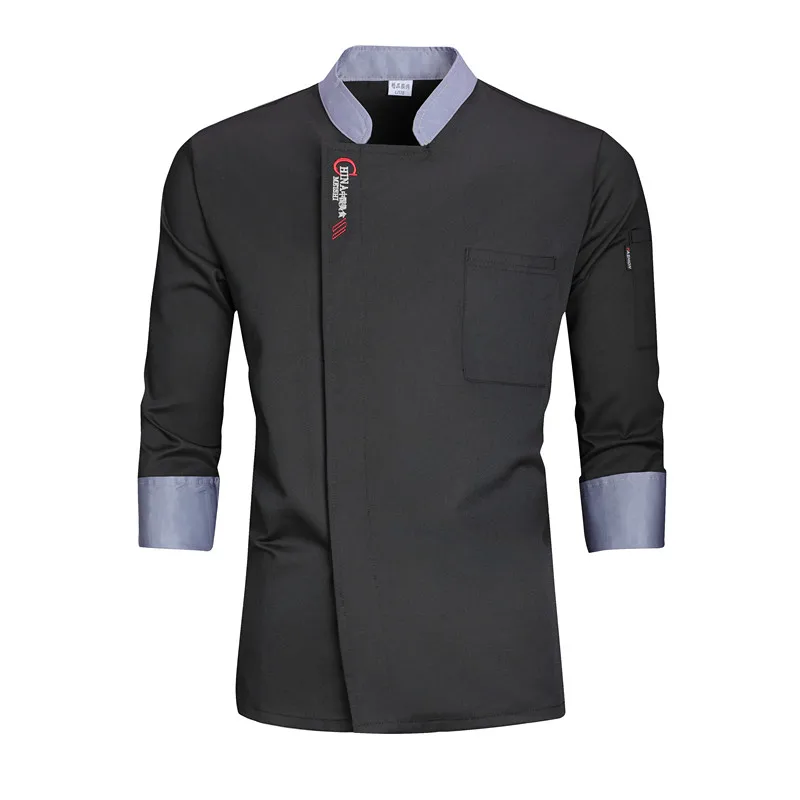 Keuken Chef-kok Jassen Mannen Wit Uniform Lange Mouw Chef-kok Jas Schort Werkkleding Catering Restaurant Food Service Pizza Ober