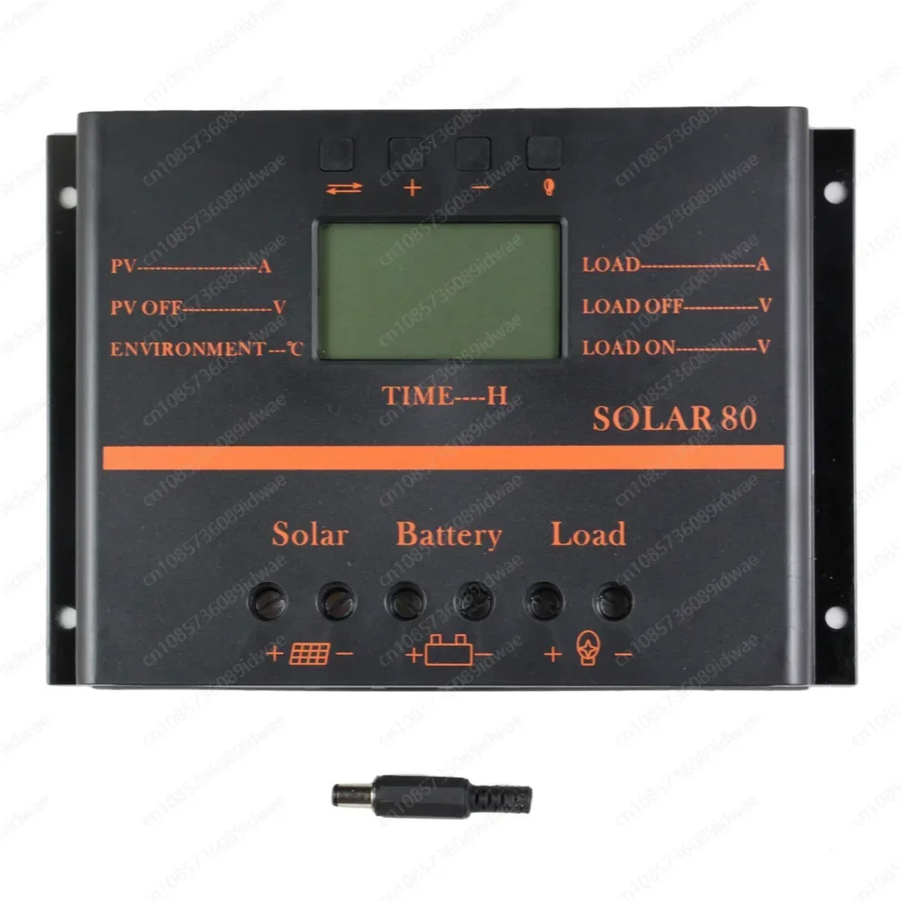 PWM 80A Solar Panel Charge Controller 12V24V Automatic LCD USB Solar Battery Charger High Efficiency Solar80Series PWM Regulator
