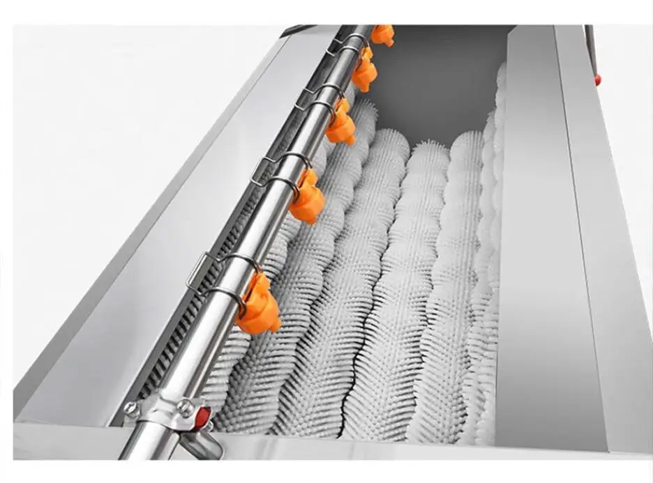 채소 및 과일 자동 상업용 감자 생강, 연꽃, 파파야 고구마 세척 및 껍질 벗기는 기계