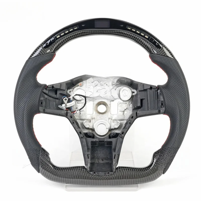 LED Carbon Fiber Steering Wheel for New Energy Vehicle Modification