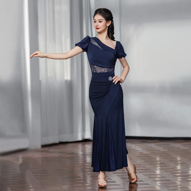 Vrouwen Moderne Dans Jurk Vrouwelijke Wals Nationale Standaard Danspak Ballroom Danswedstrijd Kleding