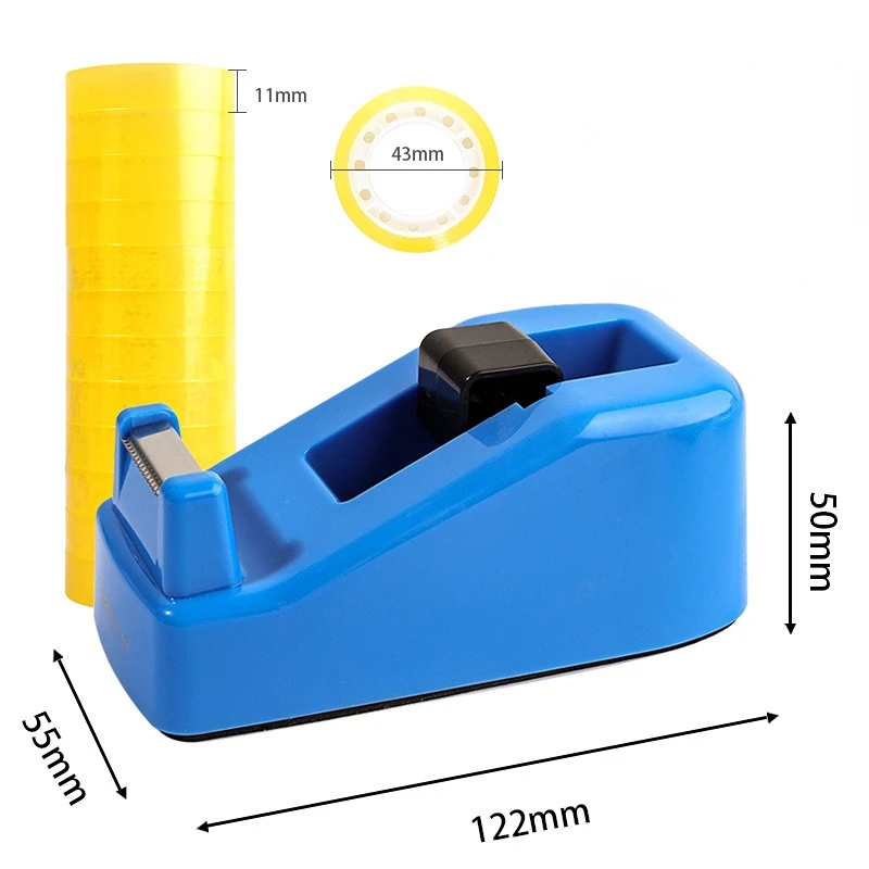 Imagem -06 - Distribuidor Resistente da Fita Base Ponderada Almofada Nonskid para Uma Mão Que Dispensa a Cor Aleatória com Duas Fitas Brancas dos Rolos