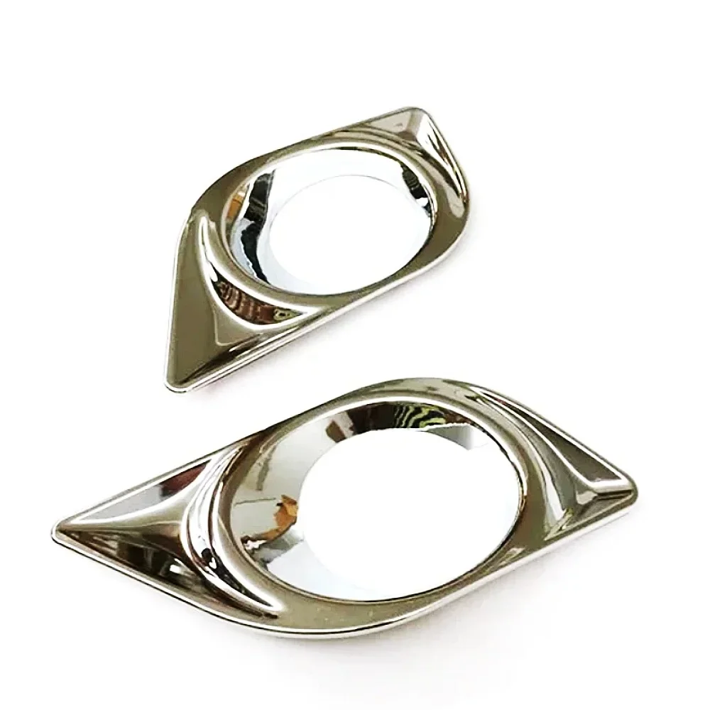 For Nissan Versa Latio Almera Sunny 2011 2012 2013 2014 2015 2016 2017 2Pcs Chrome Front Fog Light Cover Sticker Accessories view 5