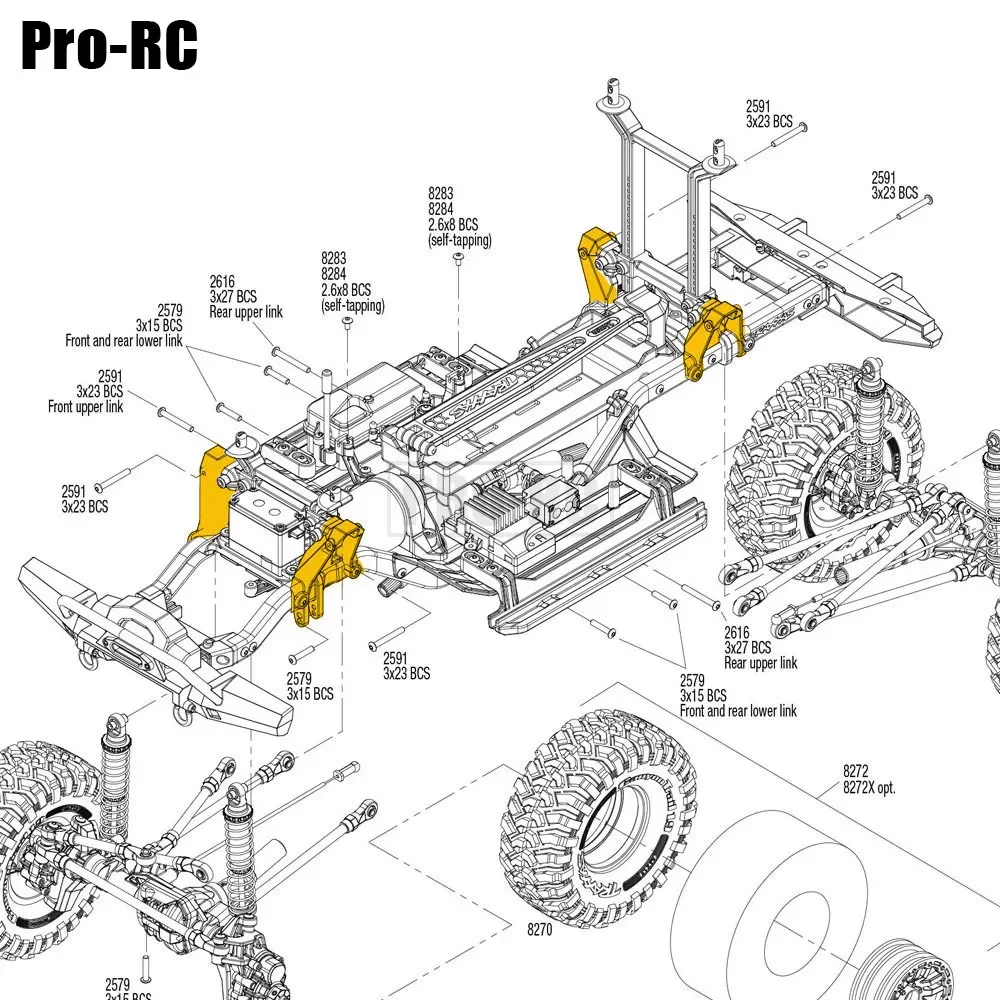 4 Buah Dudukan Peredam Menara Kejut Dapat Disesuaikan Aluminium 8216 untuk Traxxas 1/10 TRX-4 TRX4 TRX6 Chevrolet Sport Kit Belum Dirakit Bagian Rc