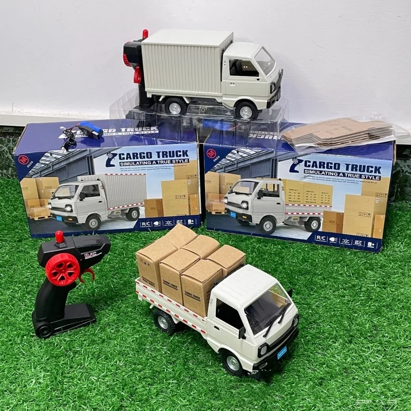 Wpl D12 1:16 Rc Auto Simulatie Drift Klimmen Truck Led Licht Cargo Rc Elektrisch Speelgoed Afstandsbediening Auto Model Verjaardagscadeau