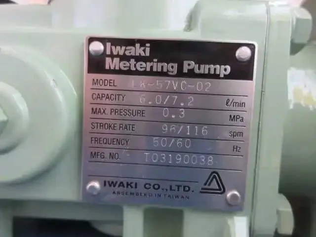 Iwaki LK-57VC-02 LK-57VH-02 Metering Pump In Stock