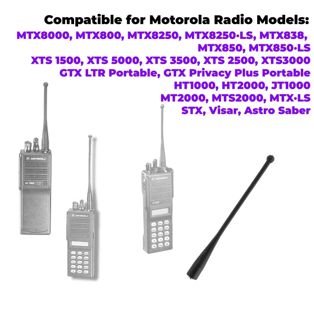 800MHz 17.8cm SMA-Female Long Soft Antenna for Motorola MTX8000 MTX8250 XTS3000 MTX800 MTX850 MTX838 HT1000 MT2000 Radios