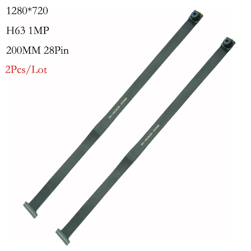 2 szt./5 szt./10 szt. Moduł kamery 1MP 1280*720 H63, 80 stopni, MIPI SPI DVP, interfejs 28-pinowy, obiektyw 1/4 cala, długość 200 mm