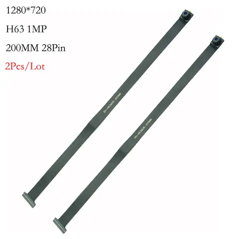 1Pcs/2Pcs/5Pcs 1MP 1280*720 H63 카메라 모듈 80도 MIPI SPI DVP 28 핀 인터페이스 1/4 렌즈 200MM 길이