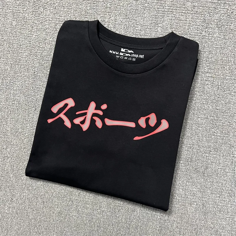 

Black Ida Sply Oversized T Shirt Men Women 1:1 High Quality Pure Cotton Logo Printing IDA Casual T Shirt Top Tee