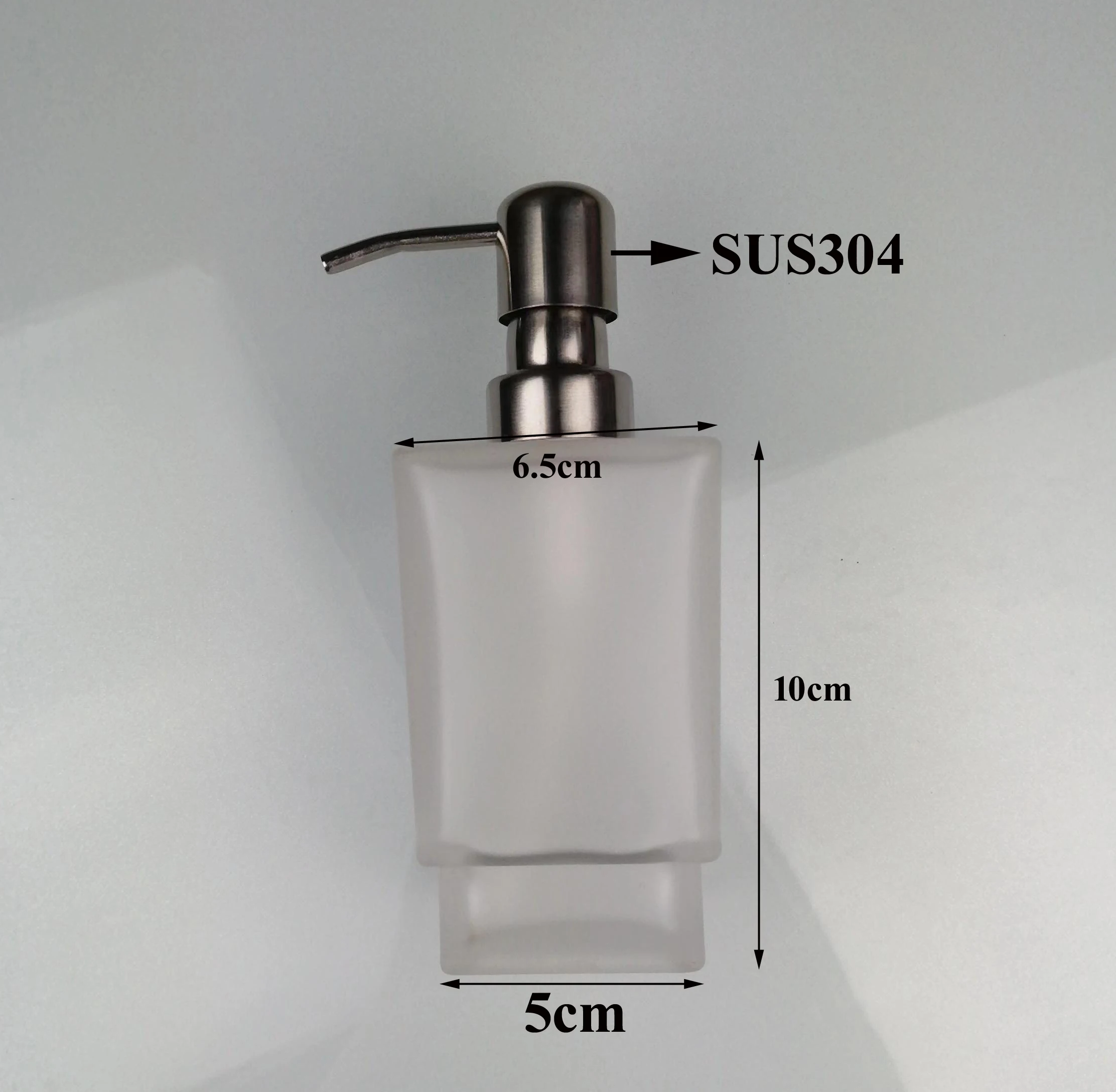 square round ceramic glass liquid soap dispenser wall mounted, glass replairment parts