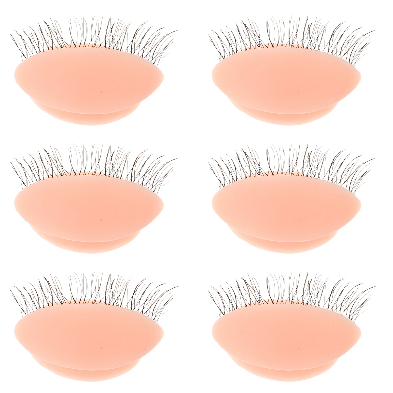 Removable Realistic Silicone Eyelid For Eyelash Extension Practice Replacement Lash Practice Eyelids Makeup Training Tool