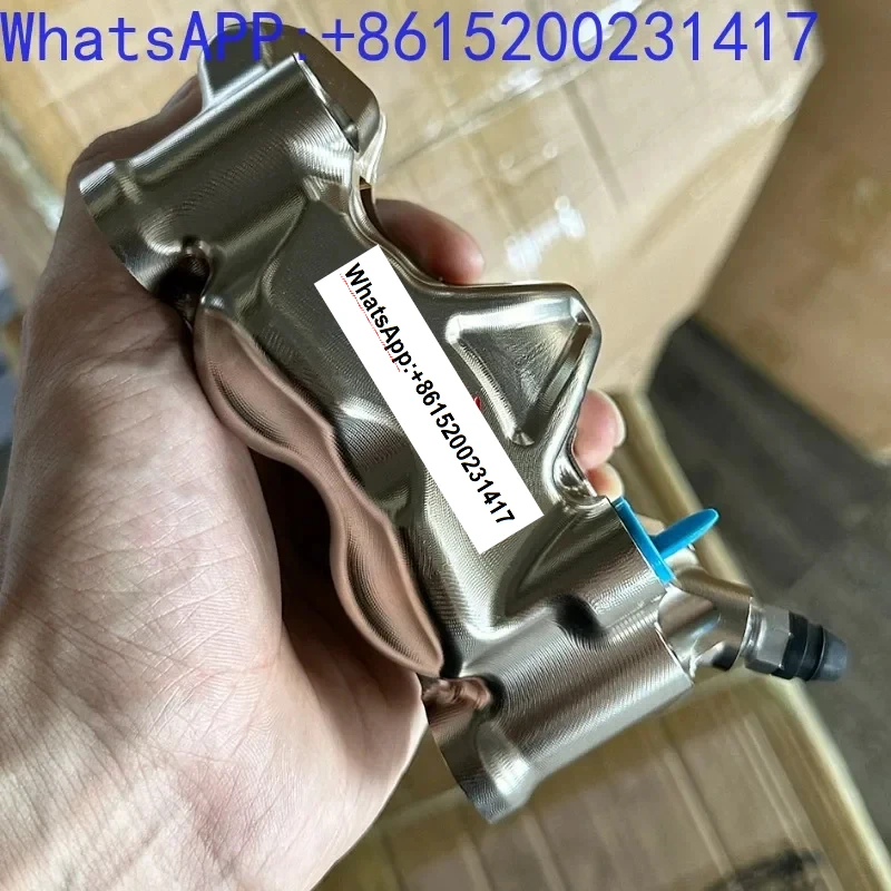 Motorcycle abalone GP4RX100MM/108MM electroplated nickel plated silver high radiation brake caliper brake pump